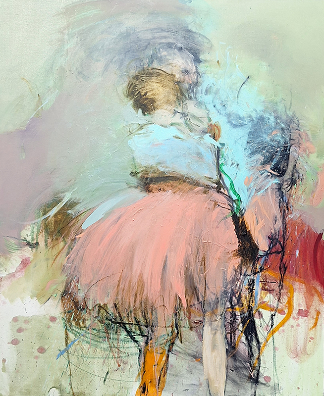 DANSEUSE ROSE ET AMANDE